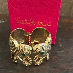 Lilly Pulitzer Gold Sculptural Cuff Bracelet